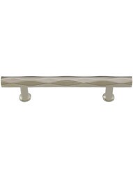 Tribeca Cabinet Pull - 4 inch Center-to-Center in Polished Nickel.